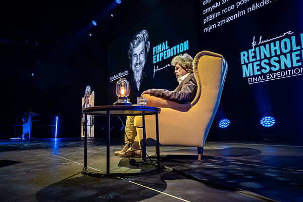 Reinhold Messner v pražském Kongresovém centru O2 universum 28. 4. 2026