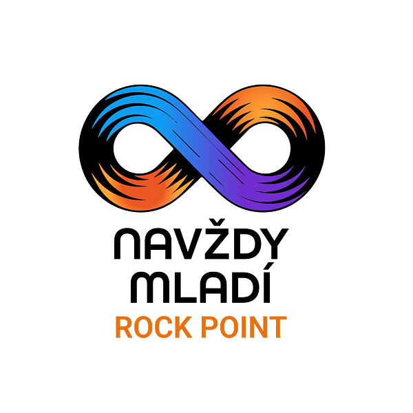 logo Rock Point podcastu NAVŽDY MLADÍ